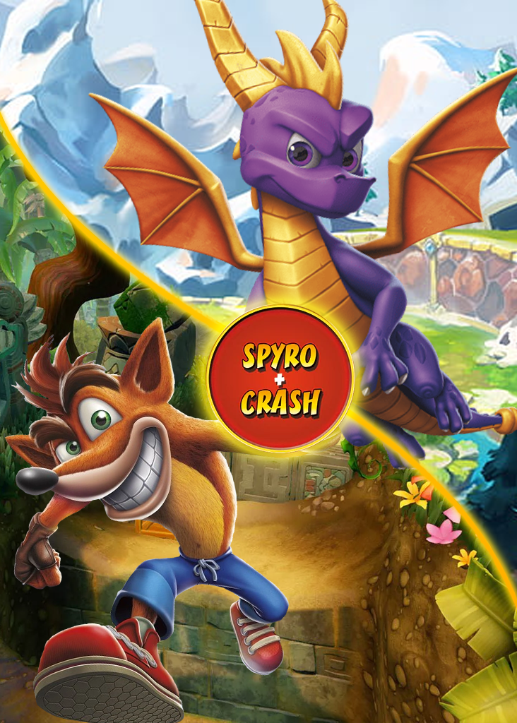 Multiple Spyro and Crash Games