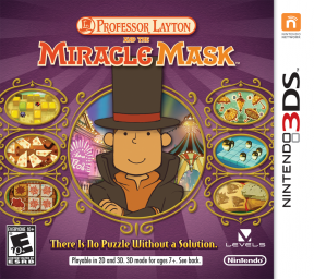 Professor Layton and the Miracle Mask's cover