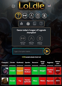 League of Legends: Web Games